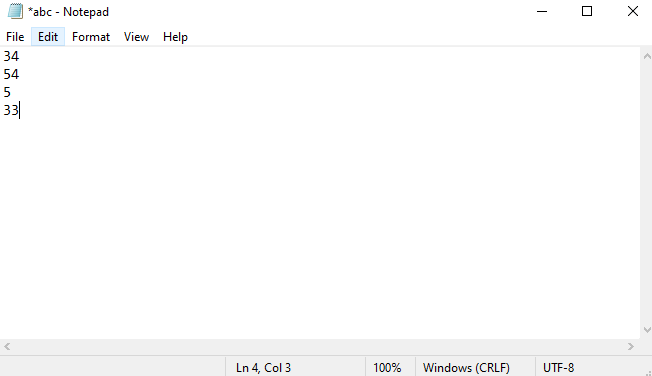 Write a C++ code that reads a file called abc.txt and displays