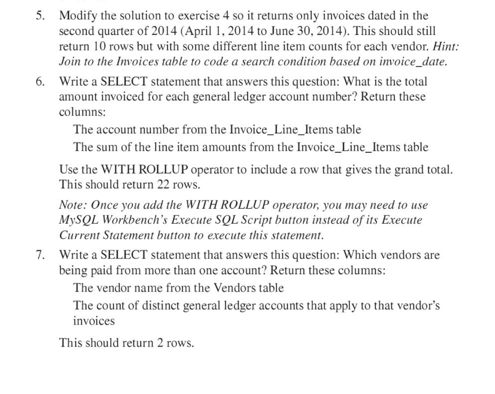  please solve it through SQL Language and show a screenshot for
