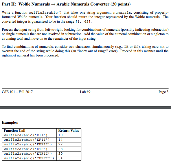 Probably not because we've invented them for this lab assignment. Wolfie numerals