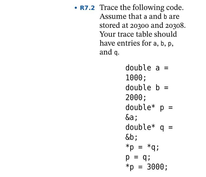  (In C++ please) for the second image do only R7.2 Trace