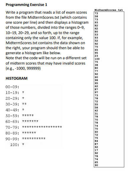  Java code and explanations thanks !!! Programming Exercise 1 Write a