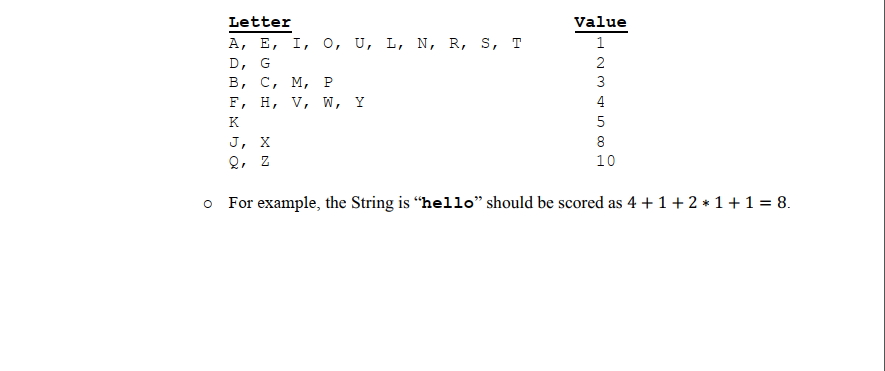 by a sequence of characters and should have a length property that