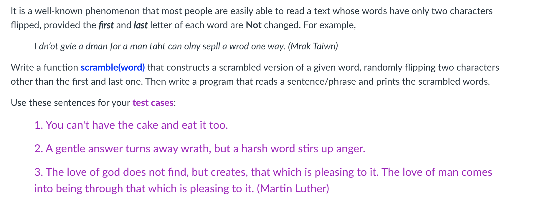 In Python, Please include comments for every function It is a well-known