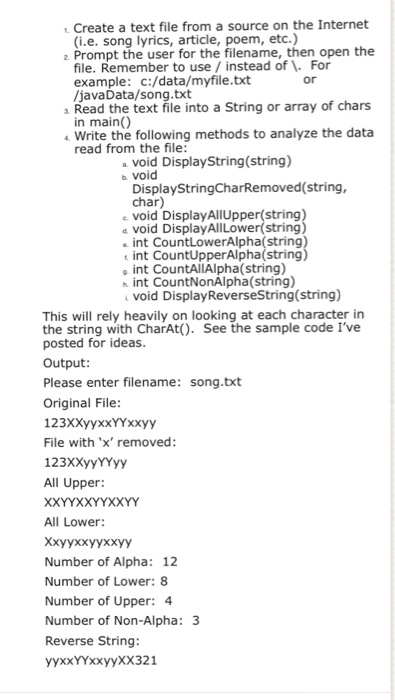  By java language.. please be clear with your answer. Create a