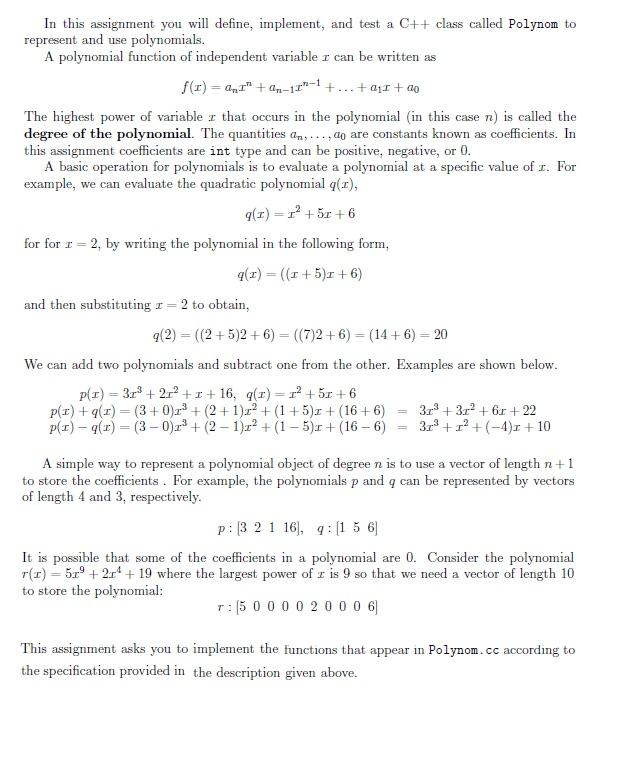  Here is the file that needs implementing: // IMPORTANT: Do not