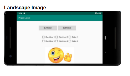 you are to create a layout that looks like the following screenshots