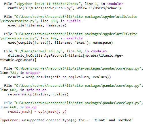 I can't get the following python code to run without errors. Can
