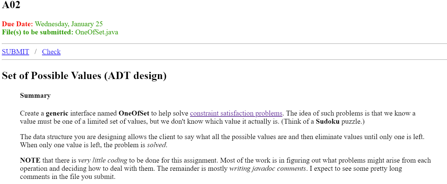 Must be written in java 8 and above Due Date: Wednesday, January