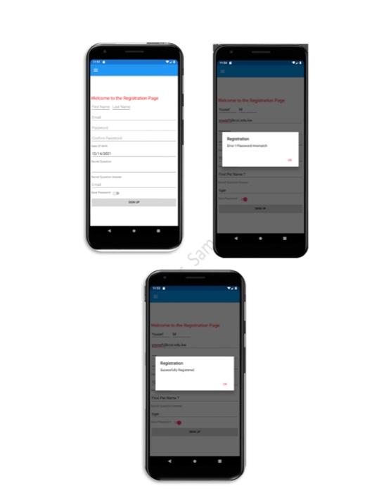 (About, Register, Login) with Flyout Navigation with Icons as shown in the
