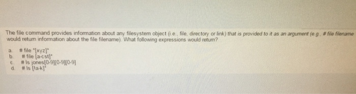  The file command provides information about any filesystem object (i e