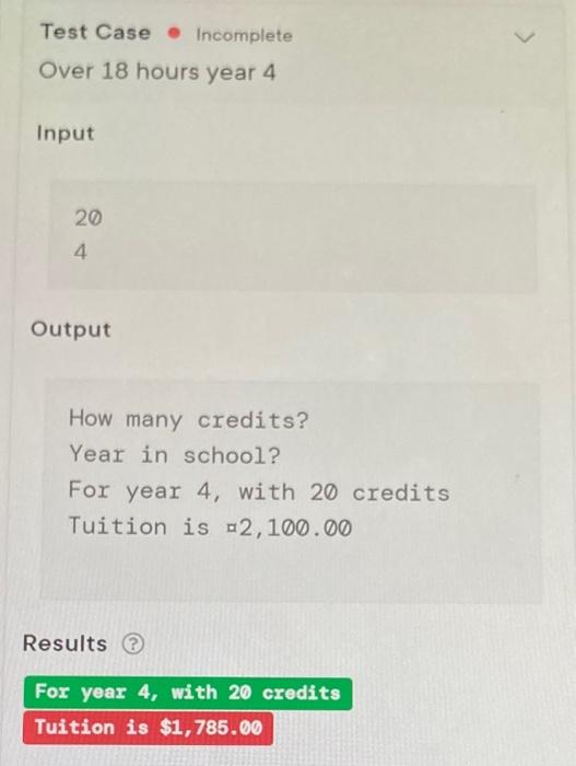 over 18 /I. If year in achool is 4 , there is