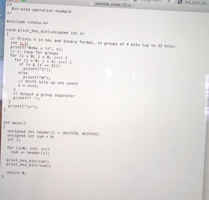 c Probean TO VERIFY THE HEADAC CHECK SUM of THE PREVIOUS PROBLEM.