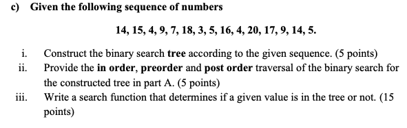  the code must be in c and it must contain custom