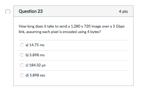  How long does it take to send a 1, 280 times
