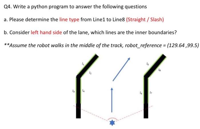  Q4. Write a python program to answer the following questions a.