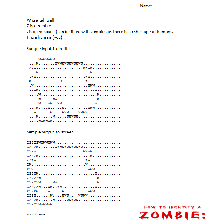 science course. We're programming in Python 2.7 and specifically using recursion to