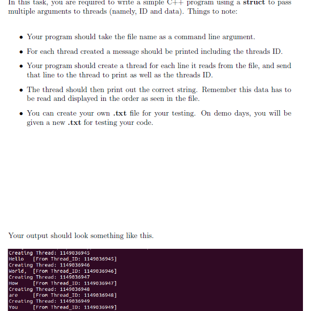 In this task, you are required to write a simple C++