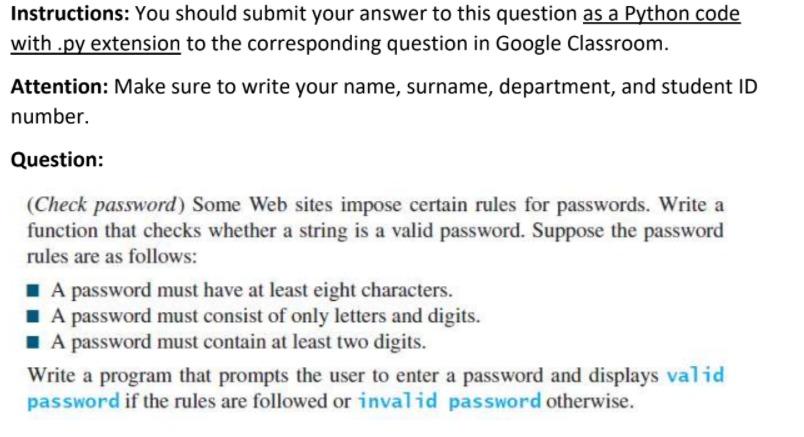 Instructions: You should submit your answer to this question as a