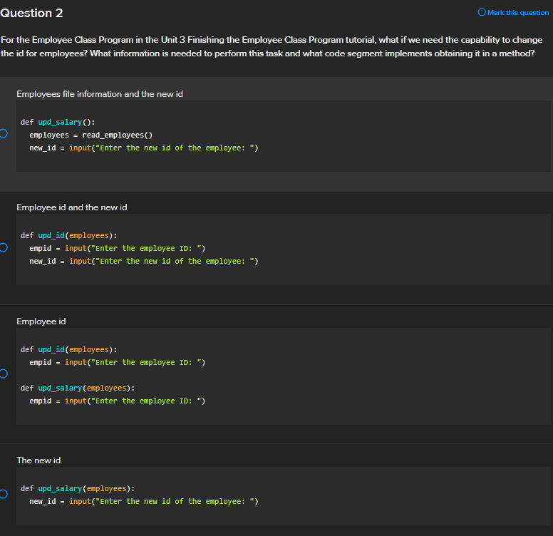 creases that have occurred for an employee? def _init__(self, fname, lname, empid,