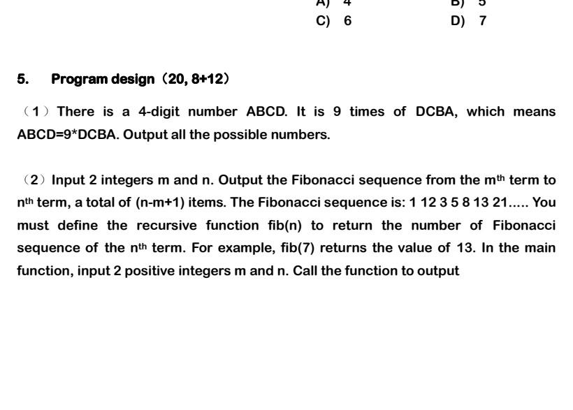  please solve this queston with 2 part with C-Programing language. C)
