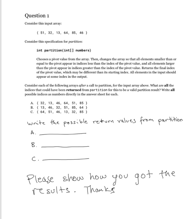  can you please answer the question below? Question 1 Consider this