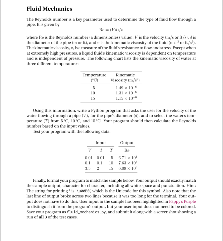 Solve this problem in Python The solution has to look in the