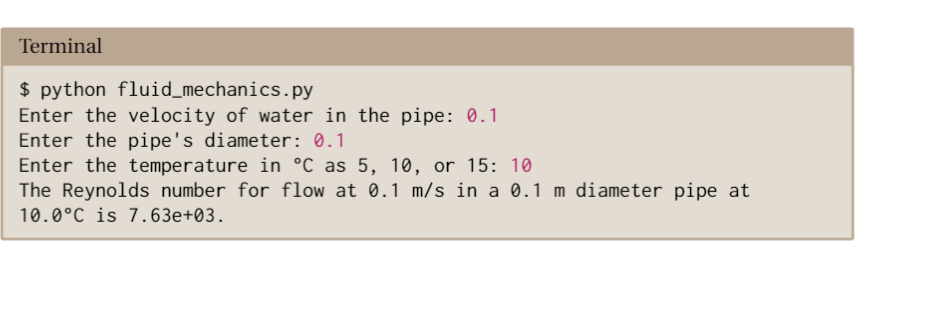 following format below. Fluid Mechanics The Reynolds number is a key parameter