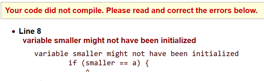 Correct the errors and submit a working version of the program. The