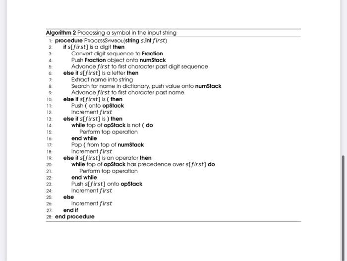 arithmetic expressions, evaluate them and display their results. All numbers in the