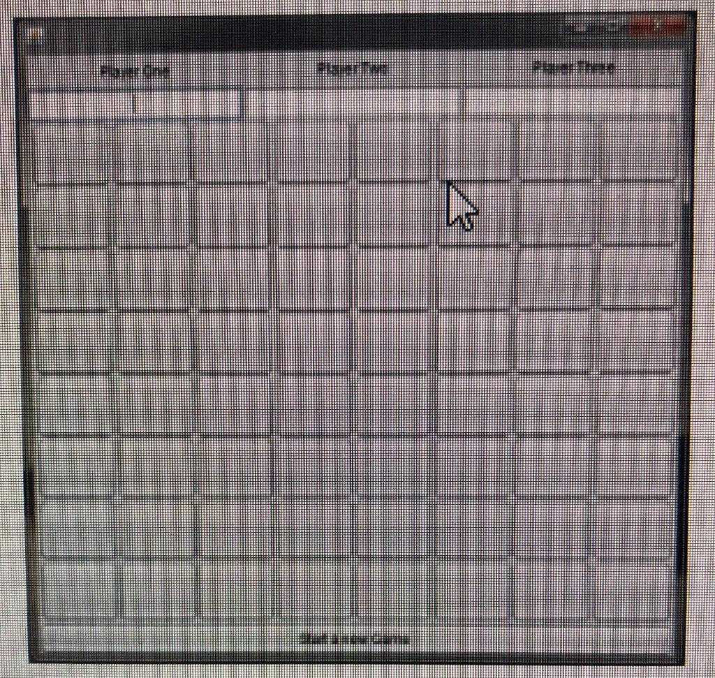 Design and code a graphical game that allows three players to play