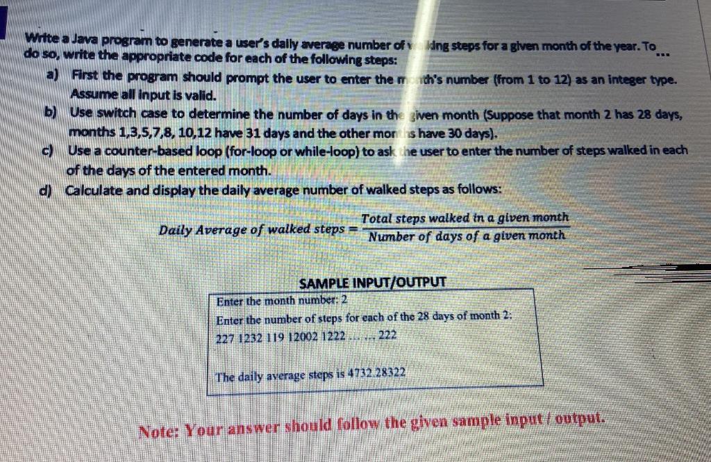  urgent please *** Write a Java program to generate a user's