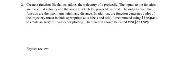  Can you please write matlab code for this question 2. Create