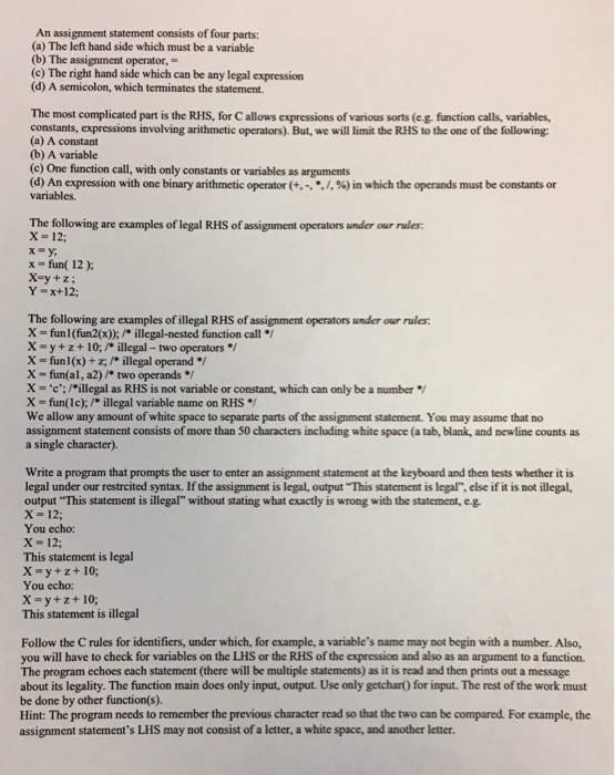  Please Write the program in standard C language and please include