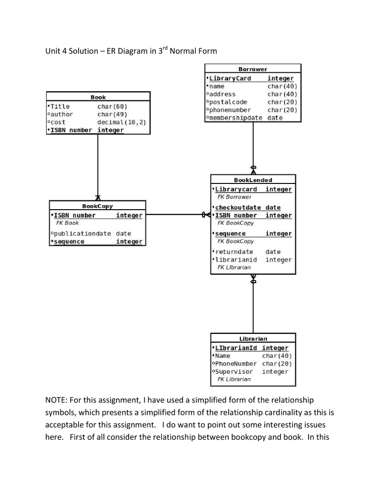  Using the relations that you defined and normalized as part of