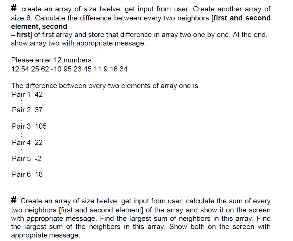only use array and loop and if/else condition.. don't use interception or