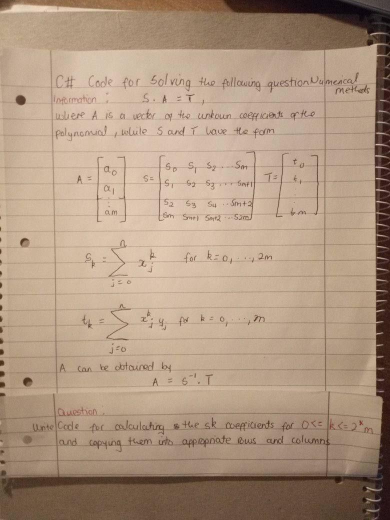  ICH Code for solving the following question Wumenical methods information :