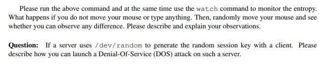 a random pool, and then uses two devices to turn the randomness