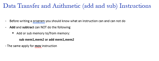 Instructions Write a program to implement the following expression in assembly. EAX