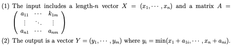 Design a map-reduce computing procedure to implement the the following computation tasks: