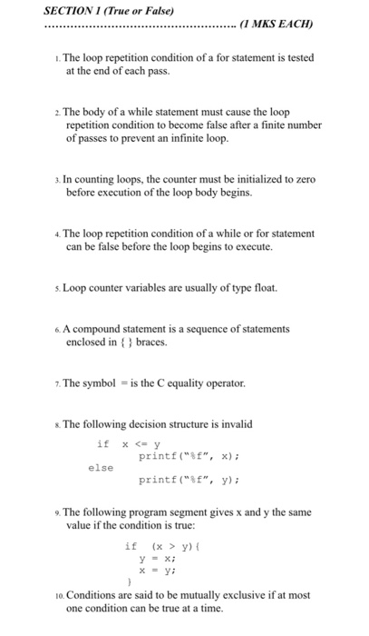  This is introduction to computing course The loop repetition condition of