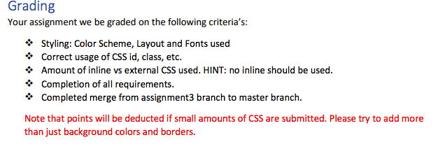 forms from assignment two. You are not allowed to include any JavaScript