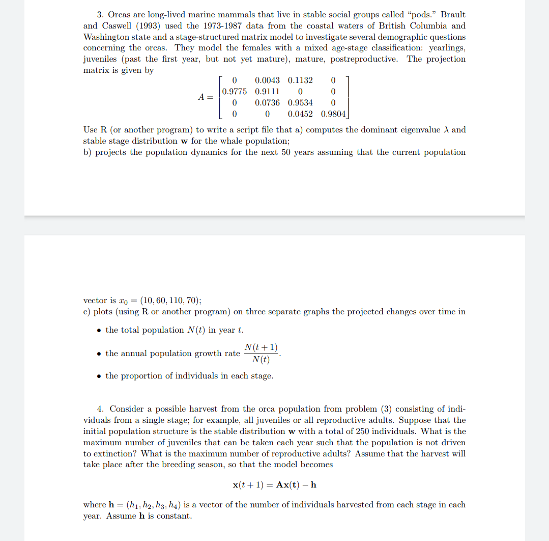 Please solve it by using R language complete and clear otherwise