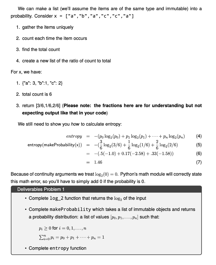 be calculating what's called Entropy. This is related to the entropy you've
