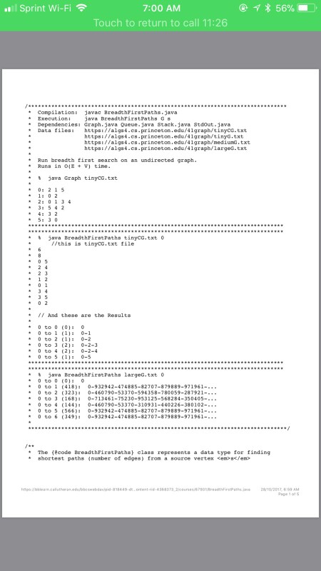 post the picture of output with answer The Wiener index of a