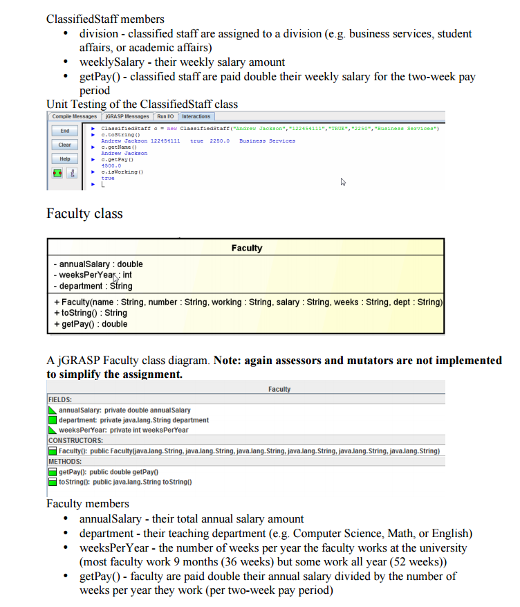 int employeeId; private boolean isWorking; // true if currently working; false otherwise