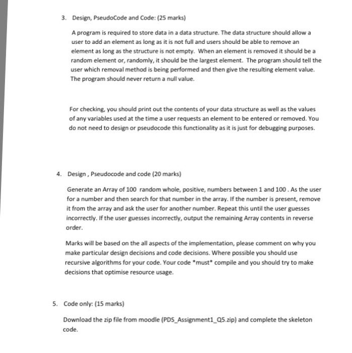 operating on a doubly linked list implemented using three arrays: Prevll Nextl,