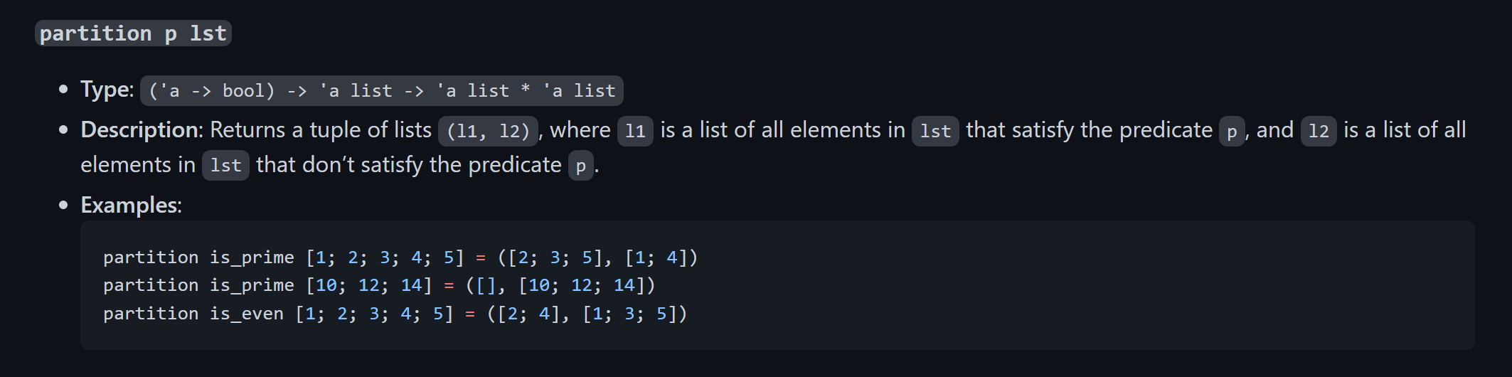  Please code in OCaml and NOT using list library methods. This