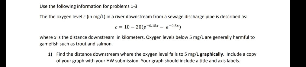 the class numerical methods Use the following information for problems 1-3 The