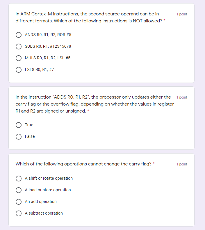 Multiple choice, one topic with subparts. Please do all and explain so
