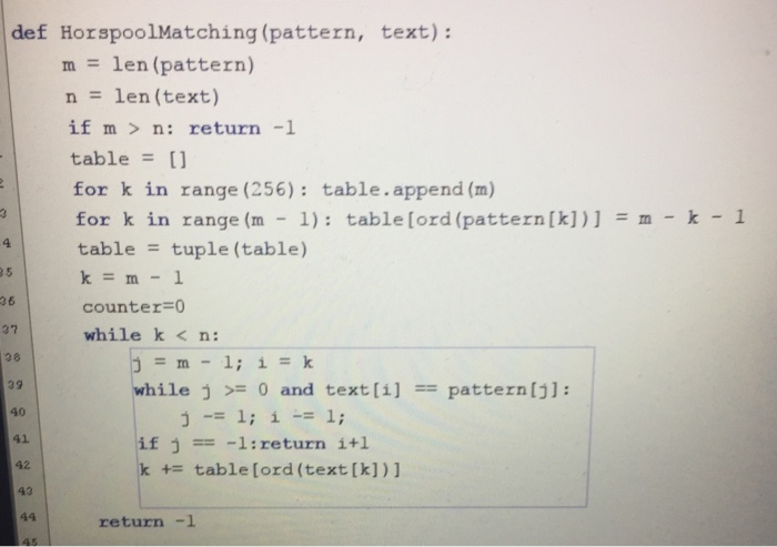  Where can I add counters to this Python code that implements